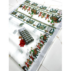 Chandhiri Cotton-White Cotton-010