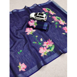 Cotton-khadhi-01- Dark blue