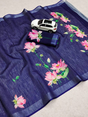 Cotton-khadhi-01- Dark blue