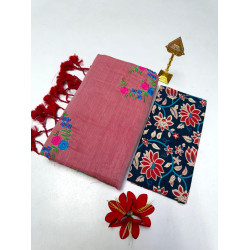 Cotton-khadhi-02- Rose pink-016