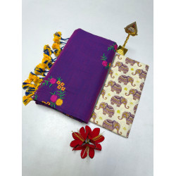 Cotton-khadhi-02-deep purple-017