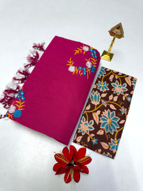 Cotton-khadhi-02-deep meganta-019