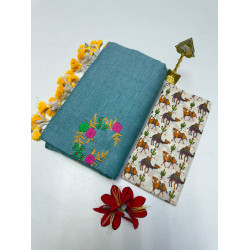 Cotton-khadhi-02-Teal blue-021