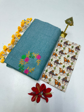 Cotton-khadhi-02-Teal blue-021