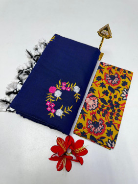 Cotton-khadhi-02-Navy blue-025