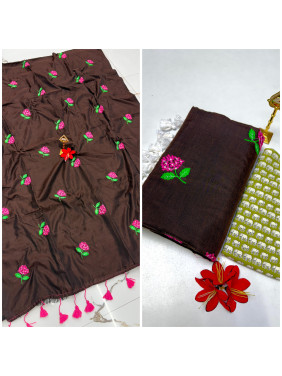 Cotton-khadhi-03-chocolate brown-009