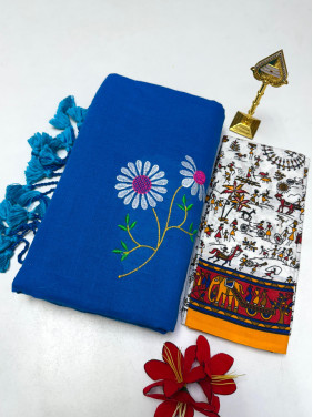Cotton-khadhi-04-Bright royal blue-002