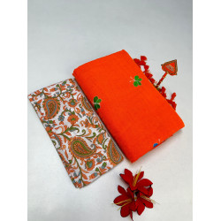 Cotton-khadhi-06-Vibrant orange-002