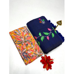 Cotton-khadhi-09-navy blue-009