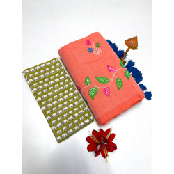 Cotton-khadhi-09-Peach Orange-013
