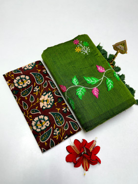 Cotton-khadhi-09-Dark Green-016