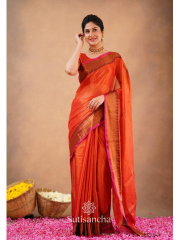 Tissue Cotton-Burnt Orange-002