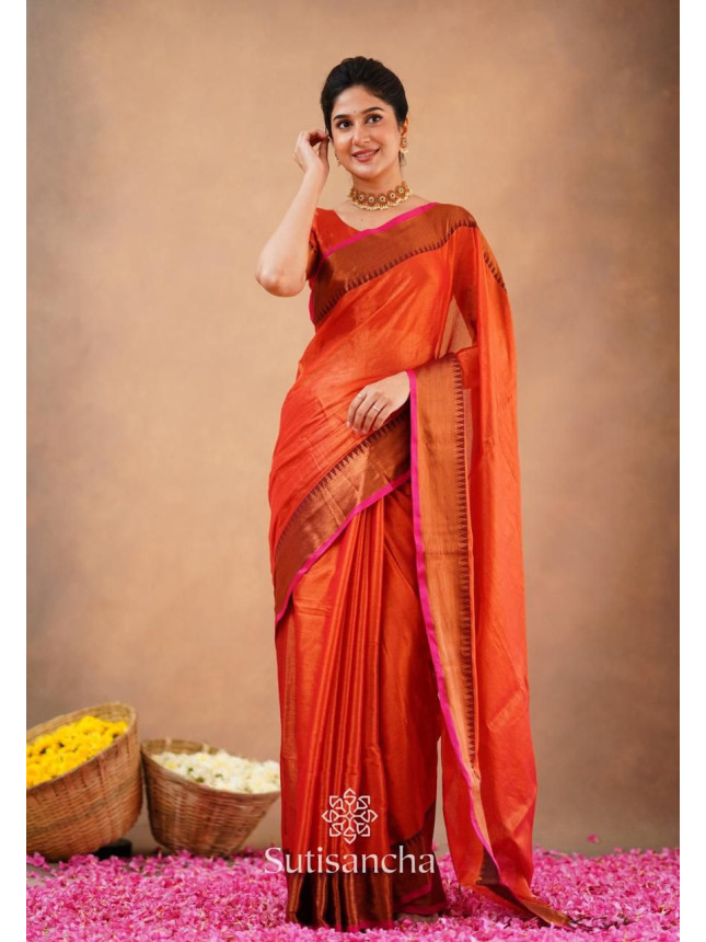 Tissue Cotton-Burnt Orange-002
