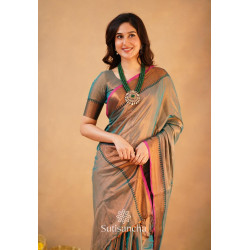 Tissue Cotton-Teal & Pink Border-011