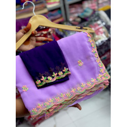 Georgett-Soft lavender -004