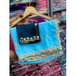 Georgett-Sky blue-006